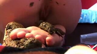 Black turds on her teenie feet, ScatKings.com Scat Porn 6 ScatKings.com Scat Porn
