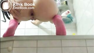 Brunette with glasses shitting and taste it, ScatKings.com Scat Porn 6 ScatKings.com Scat Porn