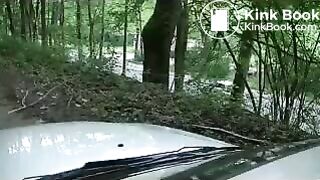 Girl liquid shitting on a white car hood, ScatKings.com Scat Porn 3 ScatKings.com Scat Porn