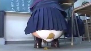 Japanese college girl pooping in white panties, ScatKings.com Scat Porn 15 ScatKings.com Scat Porn