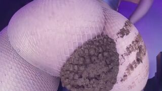 Jiggly girl shits in fishnets, ScatKings.com Scat Porn 4 ScatKings.com Scat Porn