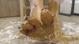 WORSHIP HER FRESH SHIT COVERED NICE HOT PINK TOES, ScatKings.com Scat Porn 8 ScatKings.com Scat Porn
