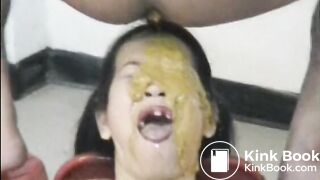 Liquid Shit On Toothless Face, ScatKings.com Scat Porn 7 ScatKings.com Scat Porn